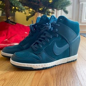 Nike high top wedge sneakers